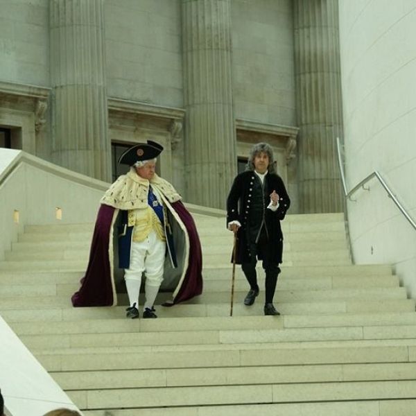 Our very own King George III with Sir Hans Sloane at the British Museum